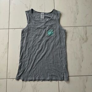 victoria’s secret PINK Grey Tank Top / swimsuit cover up xs-s